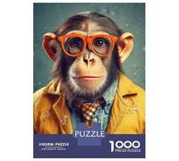 Jigsaw Puzzles for Teenagers 1000 Monkey Business Teenager Puzzles Relax Games Pattern Assembly Deal As Gifts for The Whole Family 52x38cm/1000pcs