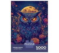 Jigsaw Puzzles for Teenagers 1000 Moonlit Owl Fantasy Puzzles for Adults DIY Toys Birthday Present Deal As Gifts for The Whole Family 70x50cm/1000pcs