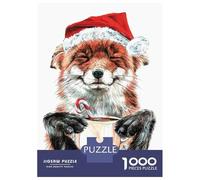 Jigsaw Puzzles for Teenagers 1000 Morning Fox Christmas Teenager Puzzles Relax Games Pattern Assembly Deal As Gifts for The Whole Family 38x26cm/1000pcs