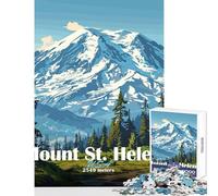 Jigsaw Puzzles for Teenagers 1000 Mount St. Helens Landscape 1000 Jigsaw Puzzle Hands-on Game Great Gifts And Toys Precision Cutting (38x52cm)