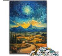 Jigsaw Puzzles for Teenagers 1000 Mountains Under The Night Sky, for 14+ For Family Fun & Game Night Artists' Collection, Fine Arts 50x75cm