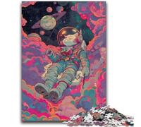 Jigsaw Puzzles for Teenagers 1000 Music Astronaut Cat for Age 14+ Brain Teaser Game Best Gift for Adults And Teenagers 50x75cm