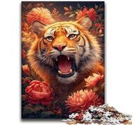 Jigsaw Puzzles for Teenagers 1000 Mysterious Tiger for Age 14+ Brain Teaser Game Best Gift for Adults And Teenagers 50x75cm