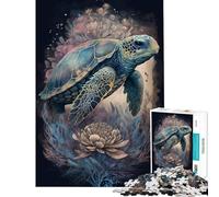 Jigsaw Puzzles for Teenagers 1000 Mysticism Turtle 1000 Piece Jigsaws Educational Toy Tough Challenge Beautiful Design Game (38x26cm)