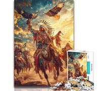 Jigsaw Puzzles for Teenagers 1000 Native American Men 1000 Piece Puzzle,Learning Educational Toys Family Games Gifts for Friends And Family 50x75cm