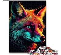 Jigsaw Puzzles for Teenagers 1000 Neon Fox, Train Your Brain And Hands Unique Birthday And Gifts for Age 14+ (Size 50x75cm)