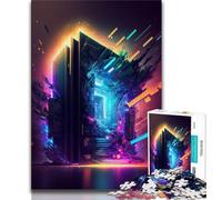 Jigsaw Puzzles for Teenagers 1000 Neon Game Teenager Jigsaw,Educational Stress Relief Toy Gifts for Friends And Family (size 75x50cm)