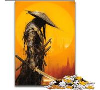 Jigsaw Puzzles for Teenagers 1000 Neon Samurai Warrior War, Decompressing Intellectual Educational Toy Is Ideal As Gifts for The Whole Family (Size 26x38cm)