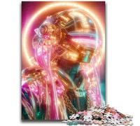 Jigsaw Puzzles for Teenagers 1000 Neon Warriors Teenager Puzzles,Challenging Game for Is Ideal As A Gift for The Whole Family (26x38cm)