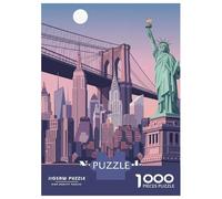 Jigsaw Puzzles for Teenagers 1000 New York Cityscape Adult Puzzles Hands-on Game Pattern Assembly Deal As Gifts for The Whole Family 52x38cm/1000pcs