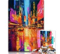 Jigsaw Puzzles for Teenagers 1000 New York Cityscape, Learning Educational Toys Family Games,Secret Santa Gifts for And Age 14 38x26cm