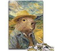 Jigsaw Puzzles for Teenagers 1000 Night Sky-style Capybara 1000 Piece Puzzle,Learning Educational Toys Family Games Gifts for Friends And Family (38x26cm)