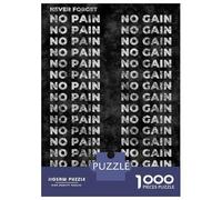 Jigsaw Puzzles for Teenagers 1000 No Pain No Gain Puzzles for Adults Hands-on Game Stress Reliever Help The Brain Exercise 52x38cm/1000pcs