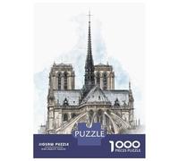 Jigsaw Puzzles for Teenagers 1000 Notre Dame De Paris Puzzle for Adults Toy Wall Decor Stress Reliever Help The Brain Exercise 70x50cm/1000pcs