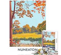 Jigsaw Puzzles for Teenagers 1000 Nuneaton Autumn Landscape Hands-on Game Suitable for Couples Home Decoration Toys Unique Birthday And Xmas Gifts (50x75cm)