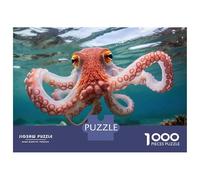 Jigsaw Puzzles for Teenagers 1000 Ocean Octopus Underwater Scene Jigsaws for Adults Anti-Stress Toys Presents for Women Deal As Gifts for The Whole Family 70x50cm/1000pcs