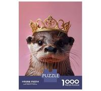 Jigsaw Puzzles for Teenagers 1000 Otter King Jigsaws for Adults Brain Teaser Game Presents for Women Unique Birthday And Gifts 38x26cm/1000pcs