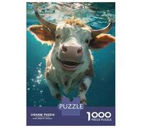 Jigsaw Puzzles for Teenagers 1000 Ox Sea Puzzle for Adults Toy Wall Decor Stress Reliever Help The Brain Exercise 38x26cm/1000pcs