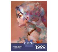 Jigsaw Puzzles for Teenagers 1000 Painted Fae in Profile Puzzles for Adults Hands-on Game Stress Reliever Help The Brain Exercise 70x50cm/1000pcs