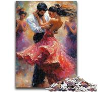 Jigsaw Puzzles for Teenagers 1000 Painting of Flamenco Dancer 1000 Pieces for Teenagers,Quiz Game Wall Decoration Unique Birthday And Xmas Gifts (38x26cm)