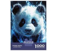 Jigsaw Puzzles for Teenagers 1000 Panda in Blue Energy Jigsaws for Adults DIY Toys Analysis And Logic Help The Brain Exercise 52x38cm/1000pcs