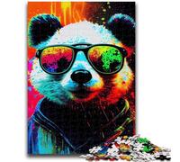 Jigsaw Puzzles for Teenagers 1000 Panda PopArt Animal Challenging Game And Family Play Wall Decoration Unique Birthday And Xmas Gifts 26x38cm
