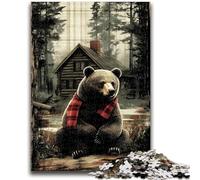 Jigsaw Puzzles for Teenagers 1000 Panda Wearing Scarf Educational Games Home Decoration for Is Ideal As A Gift for The Whole Family 26x38cm