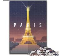 Jigsaw Puzzles for Teenagers 1000 Paris, Educational Toys for Is Ideal As A Gift for The Whole Family for And 14 Years Old 26x38cm