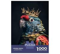 Jigsaw Puzzles for Teenagers 1000 Parrot Little King Puzzles for Adults Hands-on Game Stress Reliever Help The Brain Exercise 52x38cm/1000pcs