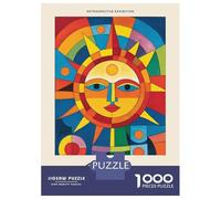 Jigsaw Puzzles for Teenagers 1000 Paul Klee Colorful Sun Puzzles for Adults Hands-on Game Stress Reliever Help The Brain Exercise 52x38cm/1000pcs