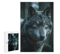 Jigsaw Puzzles for Teenagers 1000 PCS Gray Wolf Portrait Jigsaw Puzzles for Teenagers Enhance Memory for Birthday, Chrismas Beautiful Design Game 1000 PCS
