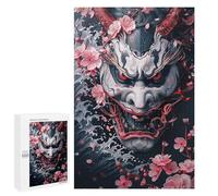 Jigsaw Puzzles for Teenagers 1000 PCS Japanese Demon Mask Art Print-1 Jigsaw Puzzles for Teenagers Enhance Memory for Birthday, Chrismas Beautiful Design Game 1000 PCS