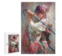 Jigsaw Puzzles for Teenagers 1000 PCS Samurai Woman with Sword Jigsaw Puzzles for Teenagers Enhance Memory for Birthday, Chrismas Beautiful Design Game 1000 PCS