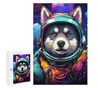 Jigsaw Puzzles for Teenagers 1000 PCS Space Dog Explorer-100 Jigsaw Puzzles for Teenagers Enhance Memory for Birthday, Chrismas Beautiful Design Game 1000 PCS