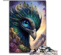 Jigsaw Puzzles for Teenagers 1000 Peacock Fantasy Fiction, Train Your Brain And Hands Unique Birthday And Gifts for Age 14+ (Size 26x38cm)