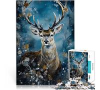 Jigsaw Puzzles for teenagers 1000 Piece abstract kintsugi deer Familienspaß Lustige Aktivitäten für zu Hause, Geburtstagsgeschenk, Reisegeschenk,75x50cm