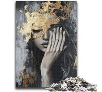 Jigsaw Puzzles for Teenagers 1000 Piece Abstract Painting Woman 1000 Pieces for Adults,for Educational Game Challenge Toy Unique Home Decor And Gifts (50x75cm)