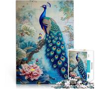 Jigsaw Puzzles for teenagers 1000 Piece Abstract Peacock Kintsugi Spielspielzeug Geeignet für die Schreibtischdekoration75x50cm