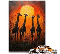 Jigsaw Puzzles for Teenagers 1000 Piece African Animals Help The Brain Exercise Addictive Toys to Cultivate Patience Great Gift 50x75cm