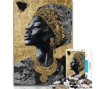 Jigsaw Puzzles for Teenagers 1000 Piece African Woman Adult Jigsaw,Artistic Wall Decor & Birthday Gift Idea for Friends, Home Office 38x26cm