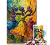 Jigsaw Puzzles for Teenagers 1000 Piece African Woman,Help The Brain Exercise Addictive Toys to Cultivate Patience Artists Collection,Fine Art (75x50cm)