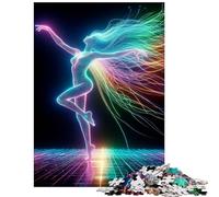 Jigsaw Puzzles for Teenagers 1000 Piece AI Dancer Help The Brain Exercise For Family Fun Fun Games for And from 14 Years And over (38x26cm)
