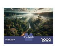 Jigsaw Puzzles for Teenagers 1000 Piece Amazon Rainforest Majesty Puzzle for Adults Hands-on Game Wall Decoration Christmas Birthday Gifts 38x26cm/1000pcs