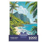 Jigsaw Puzzles for Teenagers 1000 Piece American Samoa Beach Scene Puzzle for Adults Relax Games Perfect Decoration Unique Birthday And Xmas Gifts 70x50cm/1000pcs