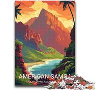 Jigsaw Puzzles for Teenagers 1000 Piece American Samoa Difficult And Challenge with Matching Poster And Trivia Sheet for Age 14 (size 50x70cm)