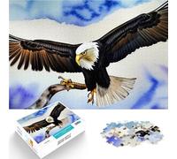Jigsaw Puzzles for teenagers 1000 Piece An eagle flying in sky Lernspiele mit vollständig ineinander greifenden, zufällig geformten Teilen75x50cm