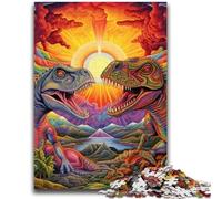 Jigsaw Puzzles for Teenagers 1000 Piece Ancient Dinosaurs Adult Puzzles,Stress Reliever Difficult Challenge Secret Santa Gifts (50x75cm)