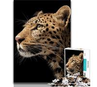 Jigsaw Puzzles for Teenagers 1000 Piece Animal Leopard 1000 Piece Puzzle,Fun Games Wall Decoration Unique Birthday And Xmas Gifts (size 75x50cm)