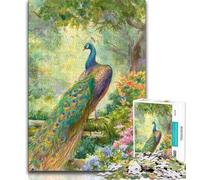 Jigsaw Puzzles for Teenagers 1000 Piece Animal Peacock,learning Educational Toys Fun at Home Activities,Birthday Present,Travel Gifts 38x26cm
