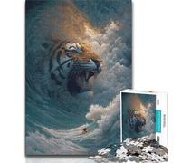 Jigsaw Puzzles for Teenagers 1000 Piece Animal Tiger,Educational Stress Relief Toy for Is Ideal As A Gift for The Whole Family (75x50cm)